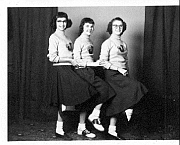 5-John ST. School Cheerleaders.Ginny Stephens, Norma Grim, Patty Keesecker